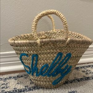 Shelby Woven Straw Handbag